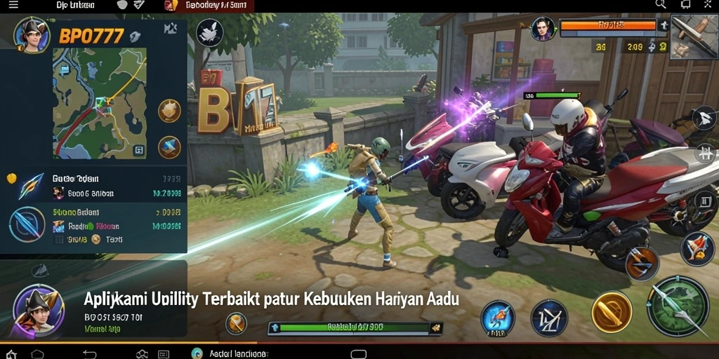 Screenshot utama BPO777 menampilkan tampilan dashboard aplikasi Utility yang intuitif.