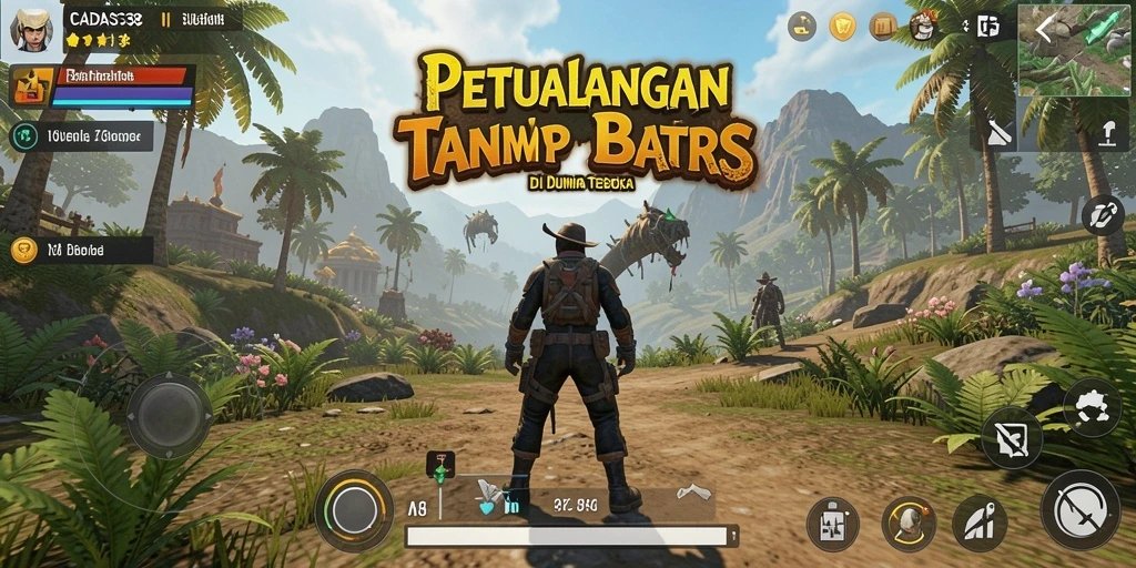 Tangkapan layar utama CADAS138 menampilkan pengalaman menjelajah dunia terbuka yang luas.