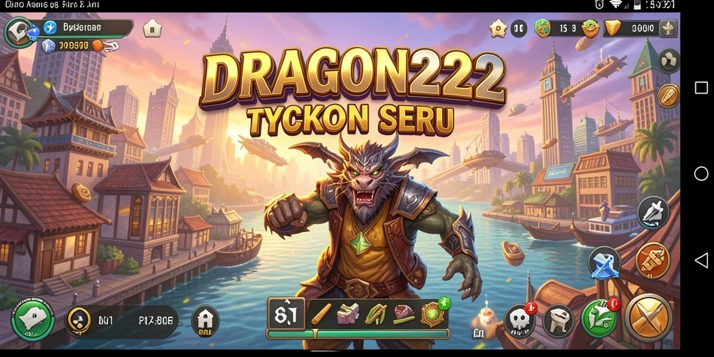 Tampilan gameplay seru di dalam game Tycoon DRAGON222.