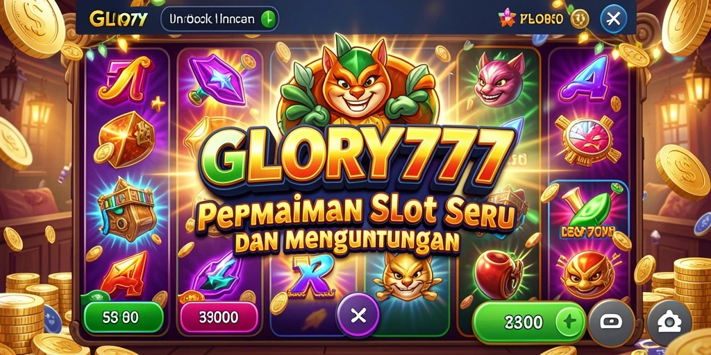 Tampilan gameplay Slot GLORY777 yang mengasyikkan.