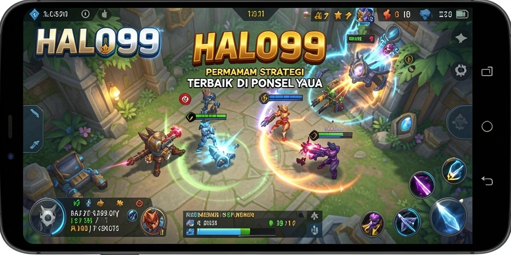 Tampilan gameplay menarik dan strategi yang kompleks dalam HALO99.