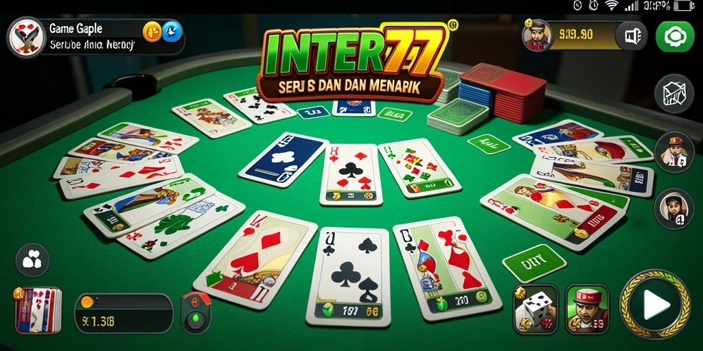 Tampilan gameplay menarik dari game Gaple INTER77.