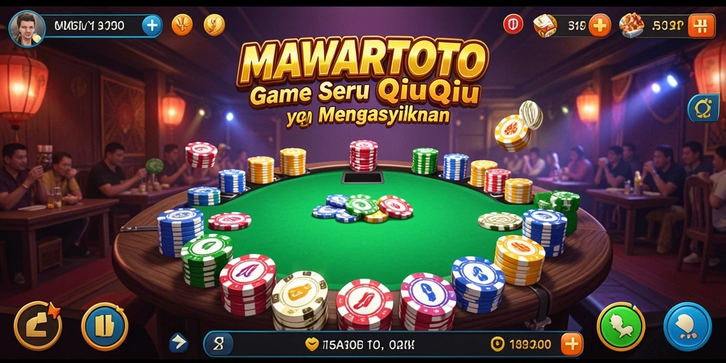 Tampilan menarik dari gameplay QiuQiu MAWARTOTO.