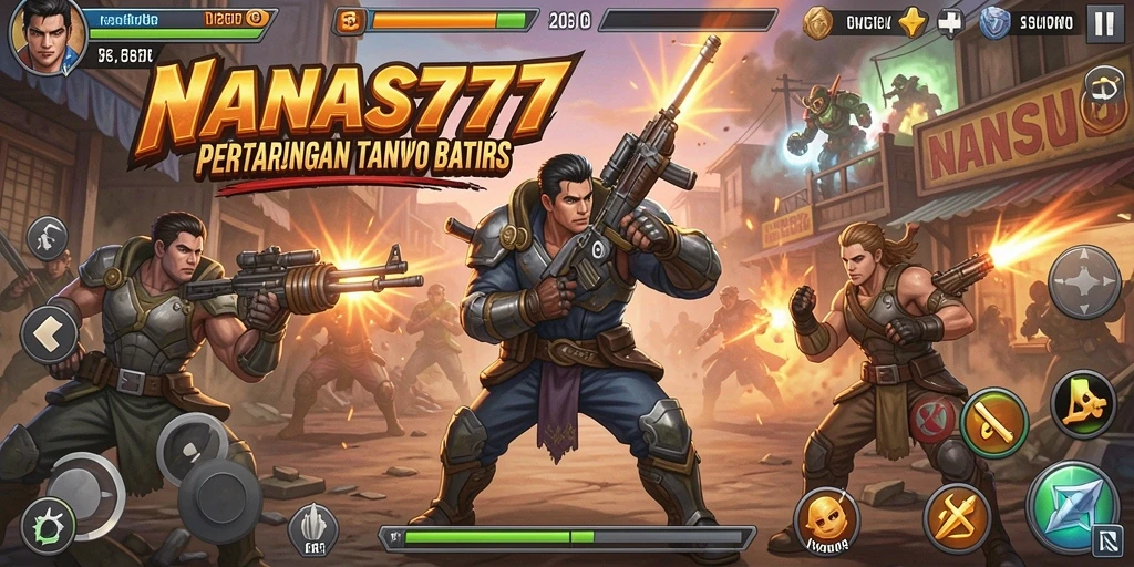 Gameplay seru NANAS777 dengan pertarungan mendebarkan.