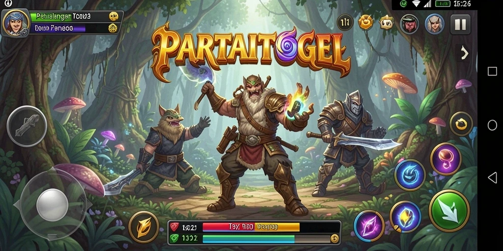 Tangkapan layar utama menunjukkan aksi seru dalam gameplay Adventure.