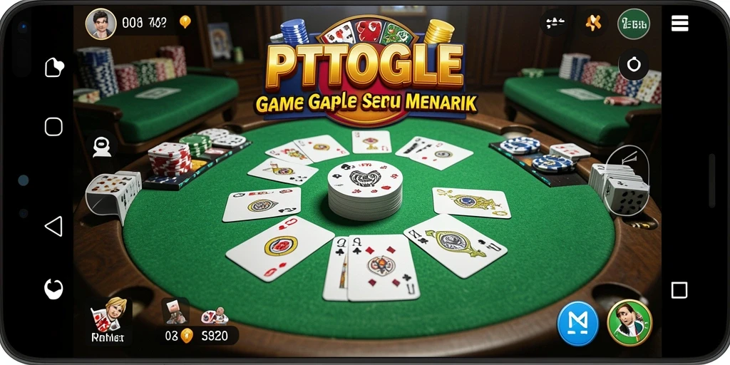 Screenshot gameplay menunjukkan keseruan bermain Gaple di PTTOGEL.