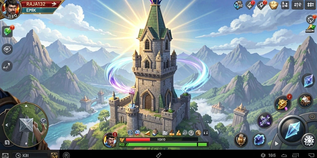 Gameplay seru di RAJA132 dengan pertahanan menara yang hebat.