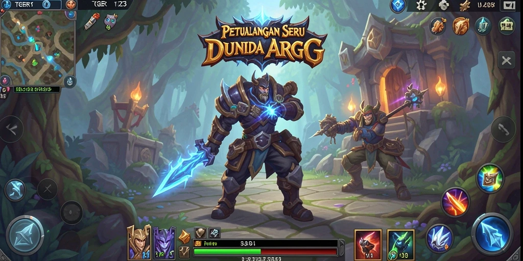 Tampilan aksi karakter dalam gameplay ARPG TGER123.