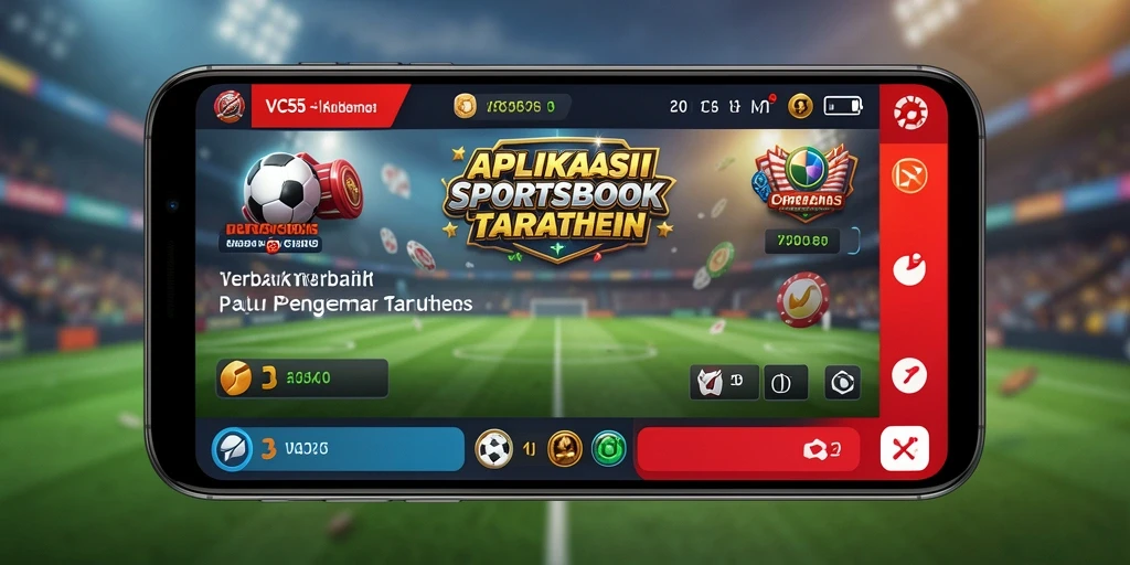 Tampilan menarik dan intuitif dari gameplay Sportsbook VC55.